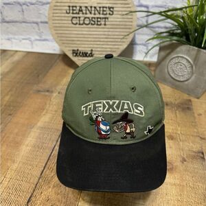 Vintage 1993 Annco The Ren & Stimpy Nickelodeon Show Snapback Cap Texas